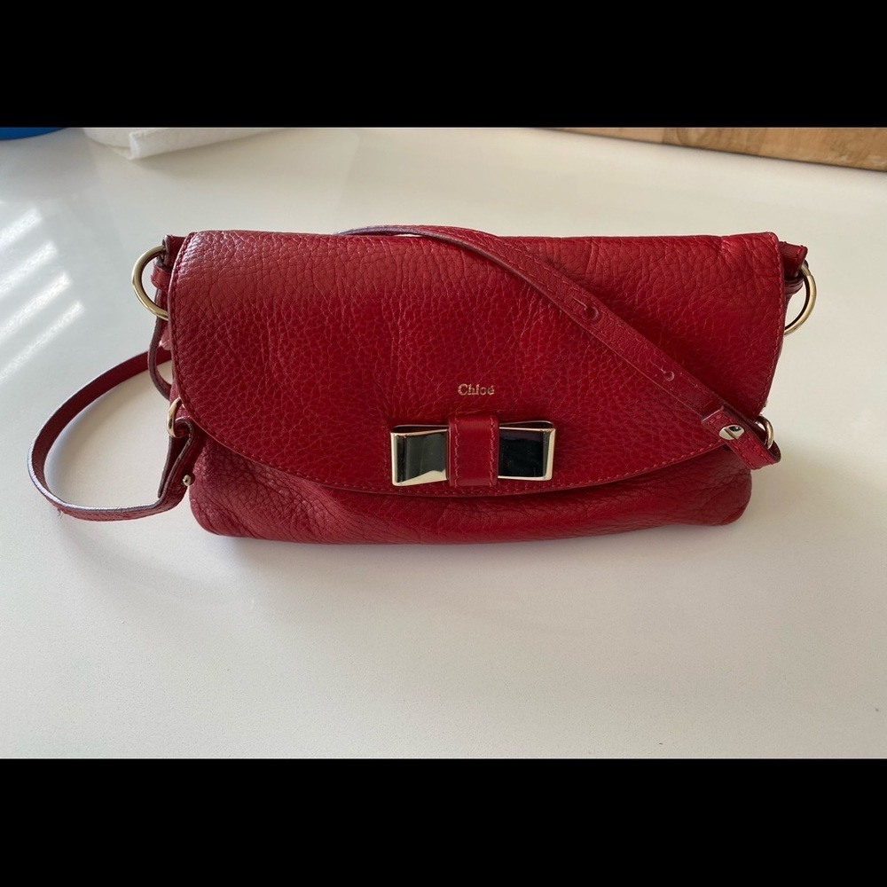 Chloe Red Crossbody Bag